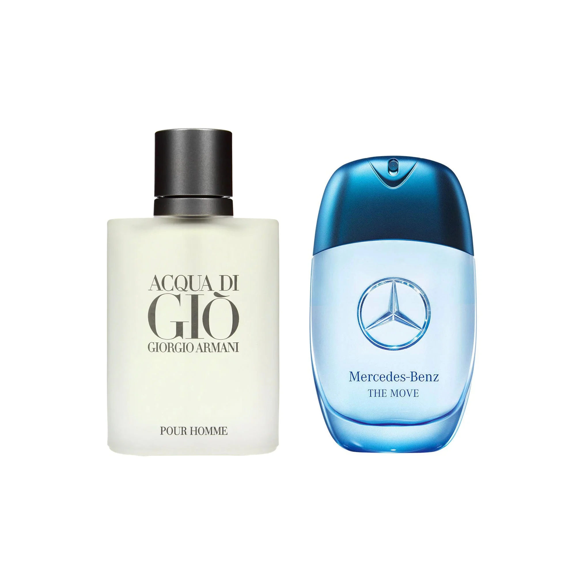 Acqua di Gio by Armani and Express Yourself by Mercedes-Benz
